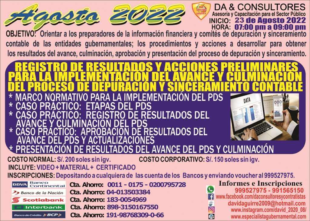 REGISTRO DE RESULTADOS Y ACCIONES PRELIMINARES PARA LA IMPLEMENTACIÓN DEL AVANCE Y CULMINACIÓN  DEL PDS